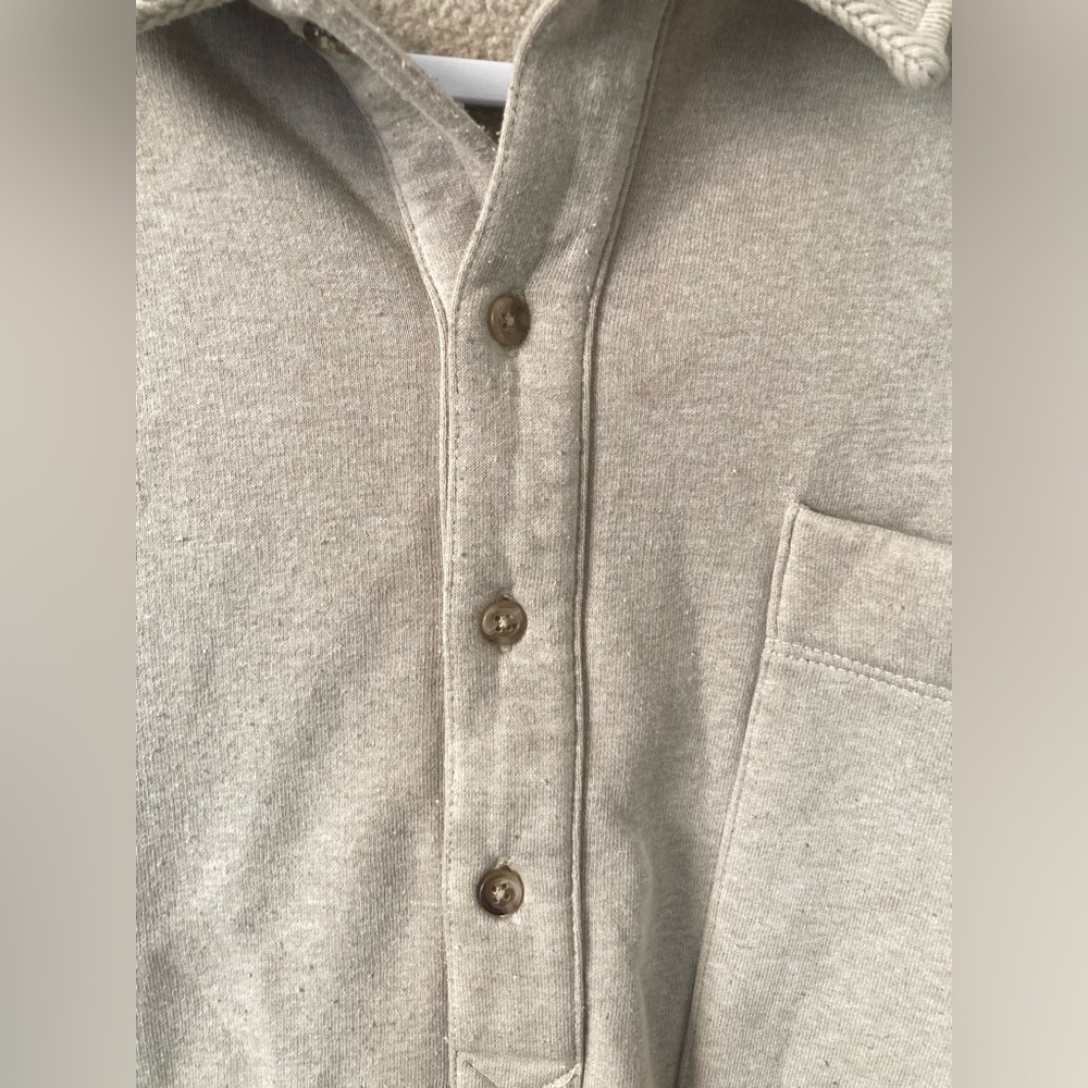 ASOS Mens Cream Long-Sleeve Shirt (XL) - Picture 4 of 7